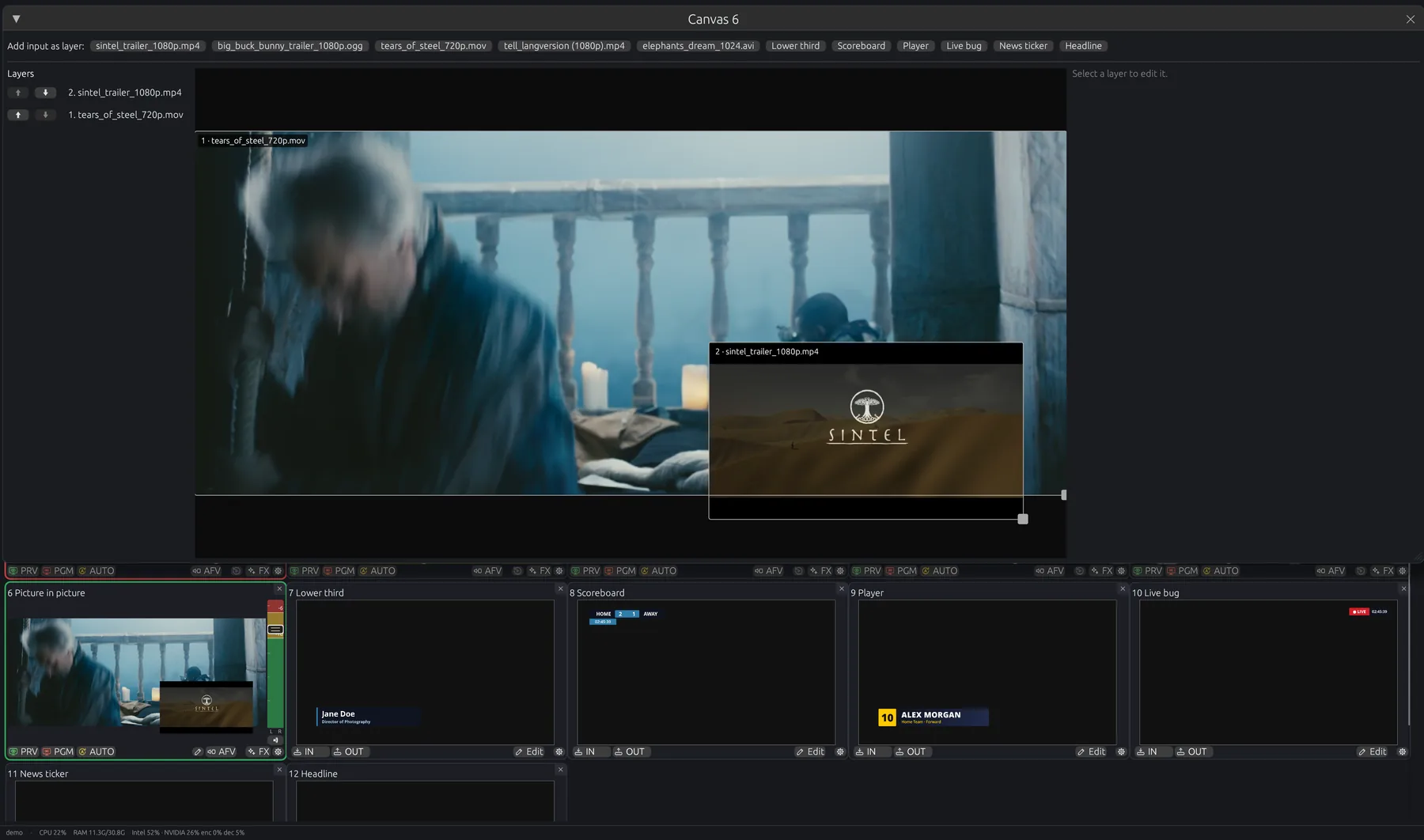 Canvas editor