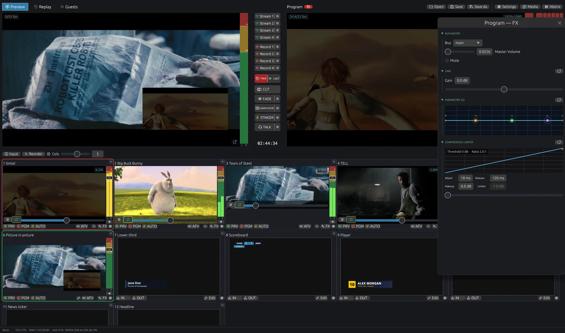 Program FX window